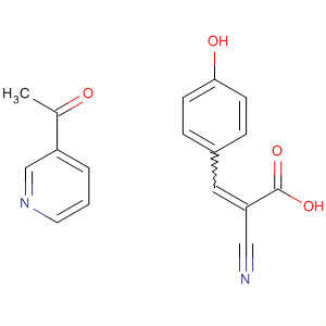 919475-23-3  2-Propenoic acid, 2-cyano-3-(4-hydroxyphenyl)-, compd. with1-(3-pyridinyl)ethanone (1:1)