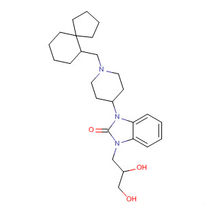 919482-17-0  2H-Benzimidazol-2-one,1-(2,3-dihydroxypropyl)-1,3-dihydro-3-[1-(spiro[4.5]decan-6-ylmethyl)-4-piperidinyl]-