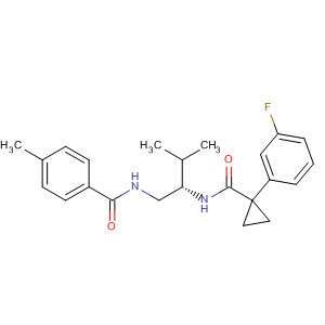 919483-10-6  Benzamide,N-[(2S)-2-[[[1-(3-fluorophenyl)cyclopropyl]carbonyl]amino]-3-methylbutyl]-4-methyl-