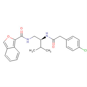 919484-46-1  2-Benzofurancarboxamide,N-[(2S)-2-[[2-(4-chlorophenyl)acetyl]amino]-3-methylbutyl]-