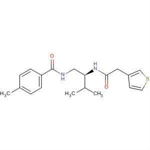 919485-02-2  3-Thiopheneacetamide,N-[(1S)-2-methyl-1-[[(4-methylbenzoyl)amino]methyl]propyl]-
