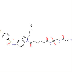 919490-36-1  Glycinamide,N-[6-[2-butyl-5-[[(4-fluorophenyl)sulfonyl]amino]-1H-indol-1-yl]-1,6-dioxohexyl]glycyl-