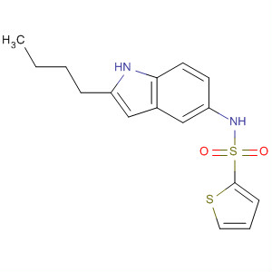 919490-53-2  2-Thiophenesulfonamide, N-(2-butyl-1H-indol-5-yl)- 919490-53-2  2-Thiophenesulfonamide, N-(2-butyl-1H-indol-5-yl)-