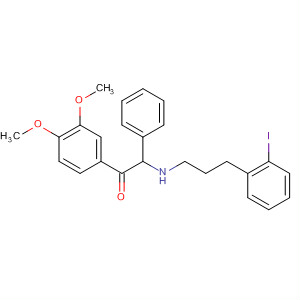 919519-04-3  Ethanone,1-(3,4-dimethoxyphenyl)-2-[[2-(2-iodophenyl)ethyl]methylamino]-2-phenyl-