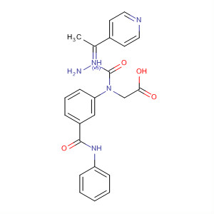 919523-00-5  Glycine, N-[3-[(phenylamino)carbonyl]phenyl]-,(2E)-2-[1-(4-pyridinyl)ethylidene]hydrazide