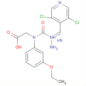 919523-27-6  Glycine, N-(3-ethoxyphenyl)-,(2E)-2-[(3,5-dichloro-4-pyridinyl)methylene]hydrazide
