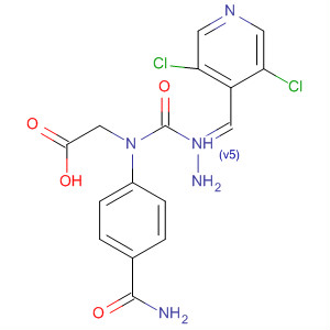 919523-34-5  Glycine, N-[4-(aminocarbonyl)phenyl]-,(2E)-2-[(3,5-dichloro-4-pyridinyl)methylene]hydrazide