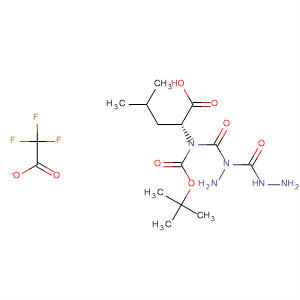 919524-76-8  D-Leucine, N-[(1,1-dimethylethoxy)carbonyl]-,2-(hydrazinylcarbonyl)hydrazide, 2,2,2-trifluoroacetate (1:1)