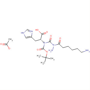 919528-92-0  D-Histidine, N-[(1,1-dimethylethoxy)carbonyl]-,2-(6-amino-1-oxohexyl)hydrazide, acetate (1:1)