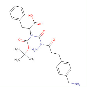 919528-96-4  D-Phenylalanine, N-[(1,1-dimethylethoxy)carbonyl]-,2-[3-[4-(aminomethyl)phenyl]-1-oxopropyl]hydrazide