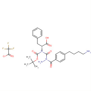 919529-59-2  D-Phenylalanine, N-[(1,1-dimethylethoxy)carbonyl]-,2-[4-(4-aminobutyl)benzoyl]hydrazide, 2,2,2-trifluoroacetate (1:1)