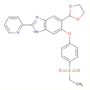 919533-79-2  1H-Benzimidazole,5-(1,3-dioxolan-2-yl)-6-[4-(ethylsulfonyl)phenoxy]-2-(2-pyridinyl)-