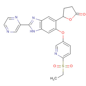 919534-08-0  2(3H)-Furanone,5-[6-[[6-(ethylsulfonyl)-3-pyridinyl]oxy]-2-(2-pyrazinyl)-1H-benzimidazol-5-yl]dihydro-