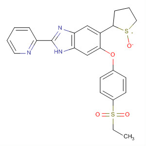 919534-11-5  1H-Benzimidazole,6-[4-(ethylsulfonyl)phenoxy]-2-(2-pyridinyl)-5-(tetrahydro-1-oxido-2-thienyl)-