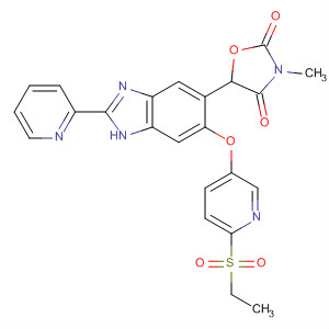 919534-14-8  2,4-Oxazolidinedione,5-[6-[[6-(ethylsulfonyl)-3-pyridinyl]oxy]-2-(2-pyridinyl)-1H-benzimidazol-5-yl]-3-methyl-