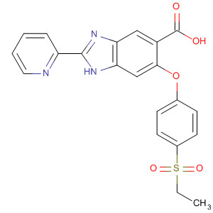 919534-40-0  1H-Benzimidazole-5-carboxylic acid,6-[4-(ethylsulfonyl)phenoxy]-2-(2-pyridinyl)-