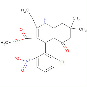 919771-58-7  3-Quinolinecarboxylic acid,4-(2-chloro-6-nitrophenyl)-2-ethyl-1,4,5,6,7,8-hexahydro-7,7-dimethyl-5-oxo-, methyl ester