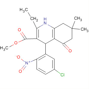 919771-60-1  3-Quinolinecarboxylic acid,4-(5-chloro-2-nitrophenyl)-2-ethyl-1,4,5,6,7,8-hexahydro-7,7-dimethyl-5-oxo-, methyl ester