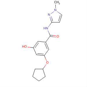 919784-53-5  Benzamide, 3-(cyclopentyloxy)-5-hydroxy-N-(1-methyl-1H-pyrazol-3-yl)-