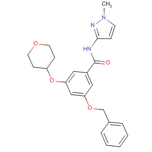 919784-79-5  Benzamide,N-(1-methyl-1H-pyrazol-3-yl)-3-(phenylmethoxy)-5-[(tetrahydro-2H-pyran-4-yl)oxy]-