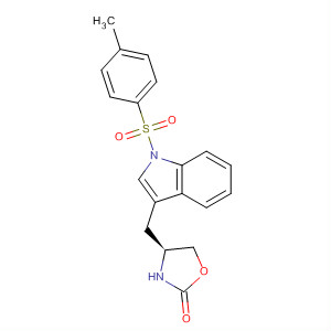 919787-47-6  2-Oxazolidinone, 4-[[1-[(4-methylphenyl)sulfonyl]-1H-indol-3-yl]methyl]-,(4S)-