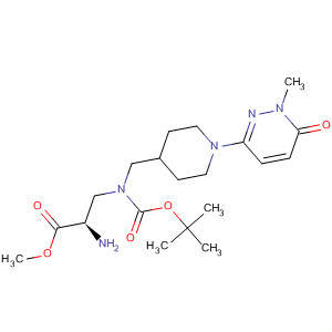 919792-95-3  D-Alanine,N-[[1-(1,6-dihydro-1-methyl-6-oxo-3-pyridazinyl)-4-piperidinyl]methyl]-3-[[(1,1-dimethylethoxy)carbonyl]amino]-, methyl ester