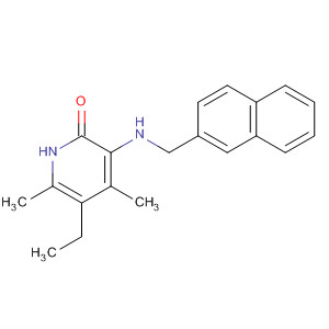 919795-09-8  2(1H)-Pyridinone, 5-ethyl-4,6-dimethyl-3-[(2-naphthalenylmethyl)amino]-