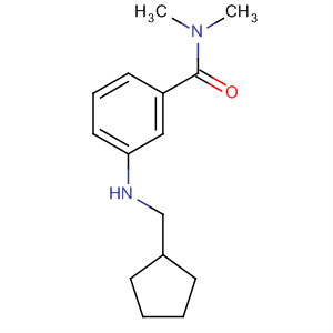 919799-95-4  Benzamide, 3-[(cyclopentylmethyl)amino]-N,N-dimethyl-
