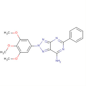 919833-19-5  2H-1,2,3-Triazolo[4,5-d]pyrimidin-7-amine,5-phenyl-2-(3,4,5-trimethoxyphenyl)-