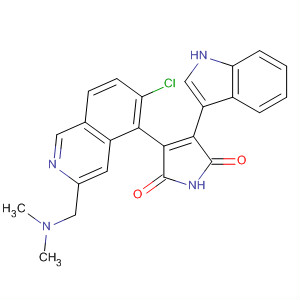 919993-98-9  1H-Pyrrole-2,5-dione,3-[6-chloro-3-[(dimethylamino)methyl]-5-isoquinolinyl]-4-(1H-indol-3-yl)-