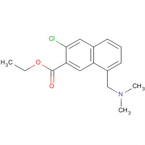 919994-81-3  2-Naphthalenecarboxylic acid, 3-chloro-8-[(dimethylamino)methyl]-,ethyl ester