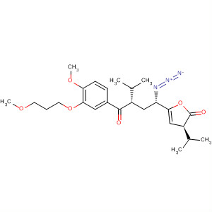 919995-30-5  2(3H)-Furanone,5-[(1S,3S)-1-azido-3-[4-methoxy-3-(3-methoxypropoxy)benzoyl]-4-methylpentyl]dihydro-3-(1-methylethyl)-, (3S,5S)-