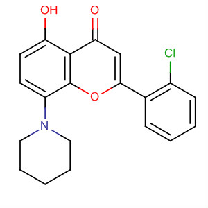 920006-47-9  4H-1-Benzopyran-4-one, 2-(2-chlorophenyl)-5-hydroxy-8-(1-piperidinyl)-