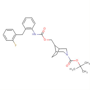 920016-45-1  3-Azabicyclo[3.2.1]octane-3-carboxylic acid,8-[[[[[(2-fluorophenyl)methyl]phenylamino]carbonyl]oxy]methyl]-,1,1-dimethylethyl ester