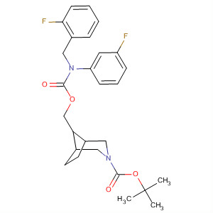 920016-47-3  3-Azabicyclo[3.2.1]octane-3-carboxylic acid,8-[[[[(3-fluorophenyl)[(2-fluorophenyl)methyl]amino]carbonyl]oxy]methyl]-,1,1-dimethylethyl ester