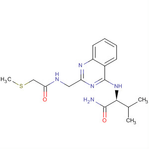 920028-11-1  Butanamide,3-methyl-2-[[2-[[[2-(methylthio)acetyl]amino]methyl]-4-quinazolinyl]amino]-, (2S)-