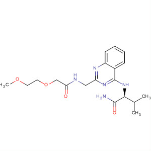 920028-92-8  Butanamide,2-[[2-[[[2-(2-methoxyethoxy)acetyl]amino]methyl]-4-quinazolinyl]amino]-3-methyl-, (2S)-