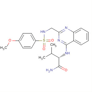 920029-10-3  Butanamide,2-[[2-[[[(4-methoxyphenyl)sulfonyl]amino]methyl]-4-quinazolinyl]amino]-3-methyl-, (2S)-