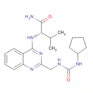 920029-37-4  Butanamide,2-[[2-[[[(cyclopentylamino)carbonyl]amino]methyl]-4-quinazolinyl]amino]-3-methyl-, (2S)-