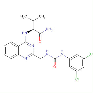 920029-63-6  Butanamide,2-[[2-[[[[(3,5-dichlorophenyl)amino]carbonyl]amino]methyl]-4-quinazolinyl]amino]-3-methyl-, (2S)-