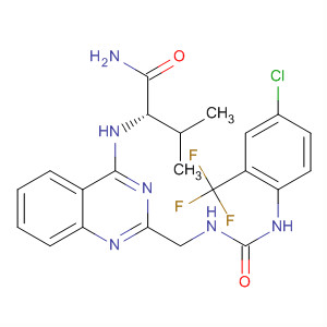 920029-71-6  Butanamide,2-[[2-[[[[[4-chloro-2-(trifluoromethyl)phenyl]amino]carbonyl]amino]methyl]-4-quinazolinyl]amino]-3-methyl-, (2S)-