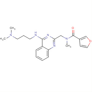 920031-16-9  3-Furancarboxamide,N-[[4-[[3-(dimethylamino)propyl]amino]-2-quinazolinyl]methyl]-N-methyl-