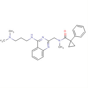 920031-42-1  Cyclopropanecarboxamide,N-[[4-[[3-(dimethylamino)propyl]amino]-2-quinazolinyl]methyl]-N-methyl-1-phenyl-