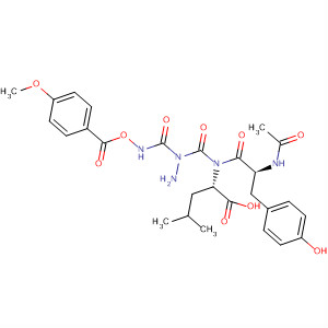 920034-99-7  L-Leucine, N-acetyl-L-tyrosyl-,2-[[[(4-methoxybenzoyl)oxy]amino]carbonyl]hydrazide