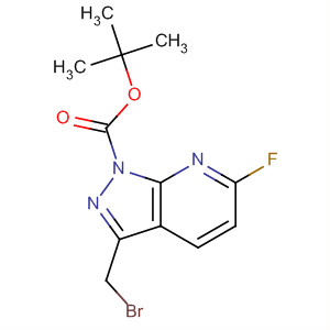 920036-30-2  1H-Pyrazolo[3,4-b]pyridine-1-carboxylic acid,3-(bromomethyl)-6-fluoro-, 1,1-dimethylethyl ester