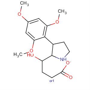 920112-94-3  2-Pyrrolidinemethanol, 1-methyl-3-(2,4,6-trimethoxyphenyl)-, 2-acetate,(2R,3S)-rel- 920112-94-3  2-Pyrrolidinemethanol, 1-methyl-3-(2,4,6-trimethoxyphenyl)-, 2-acetate,(2R,3S)-rel-