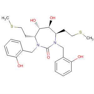 920268-62-8  2H-1,3-Diazepin-2-one,hexahydro-5,6-dihydroxy-1,3-bis[(hydroxyphenyl)methyl]-4,7-bis[2-(methylthio)ethyl]-, (4R,5S,6S,7R)-