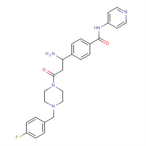 920273-19-4  Benzamide,4-[1-amino-3-[4-[(4-fluorophenyl)methyl]-1-piperazinyl]-3-oxopropyl]-N-4-pyridinyl-