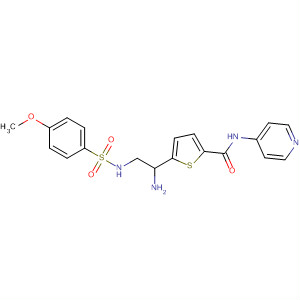 920273-68-3  2-Thiophenecarboxamide,5-[1-amino-2-[[(4-methoxyphenyl)sulfonyl]amino]ethyl]-N-4-pyridinyl-