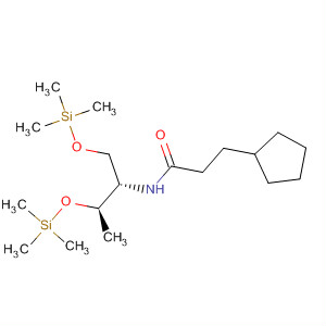 920277-82-3  Cyclopentanepropanamide,N-[(1S,2R)-2-[(trimethylsilyl)oxy]-1-[[(trimethylsilyl)oxy]methyl]propyl]-